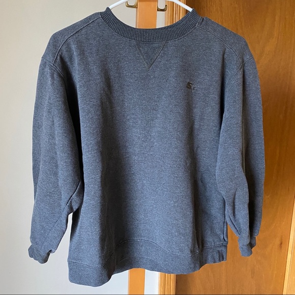 Starter Grey Crewneck Sweater - Picture 1 of 8